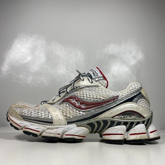Saucony Women Shoes Athletic Running Grid Hybrid XT 900 15036 4 White/Red Sz 8.5 - Picture 7 of 15